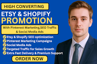 do etsy seo pinterest marketing and social media promotion