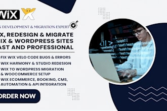 fix wix velo harmony to wordpress ecommerce fix wix cms wix bug website redesign