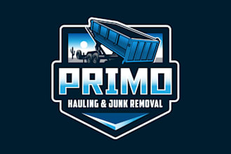 design professional big logo for hauling and junk removal