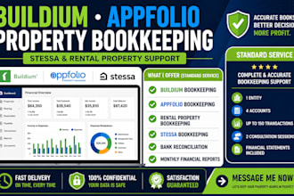 do buildium appfolio rental property and stessa bookkeeping for landlords