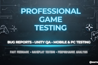 professionally test your mobile or PC game and report bugs