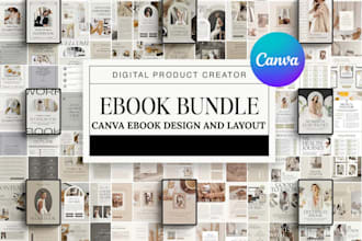 do canva ebook design, lead magnet ebook, workbook, freebie and canva template