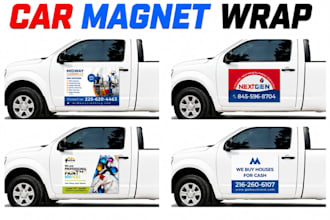 create custom car magnet ,van magnet and vehicle magnet design