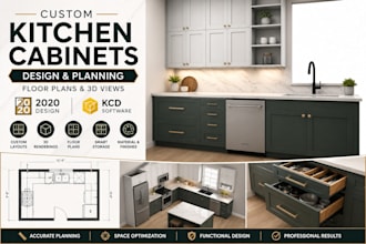 design custom kitchen cabinet using 2020 design and kcd software