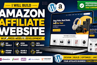 build amazon affiliate website and wordpress website development