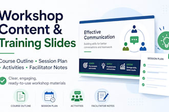 design engaging workshop content and training slides