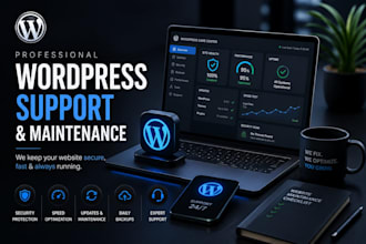 provide wordpress support, website maintenance, and wordpress help