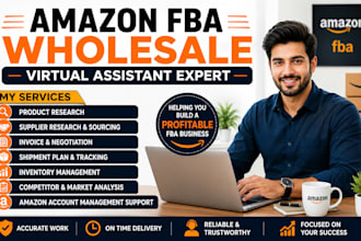 be your amazon fba wholesale virtual assistant expert