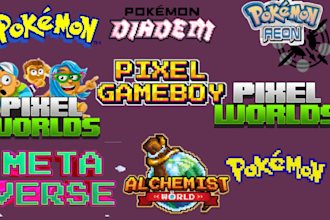 create high quality pixel art logo for your game or au