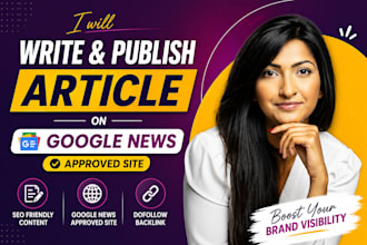 write and publish article on google news approved site