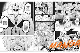 draw anime nsfw manga comic page webtoon art manga panel as manga artist
