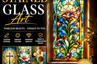 create bespoke stained glass art pieces tailored to your vision