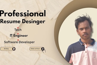 design professional resume CV and cover letter