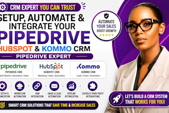 setup automate and integrate your pipedrive hubspot kommo crm pipedrive expert
