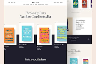 amazon KDP website, wordpress author website, book author website redesign