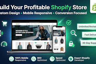 build shopify ecommerce website, shopify store design online store