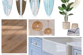 create a professional interior design moodboard