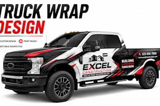 design professional truck wrap and trailer wrap
