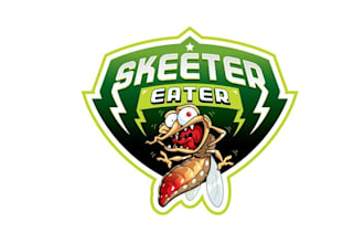 design classic powerful fun logo for mosquitoes suck