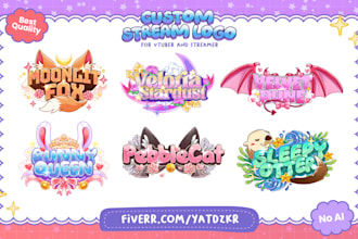 create custom vtuber logo and animated streamer branding
