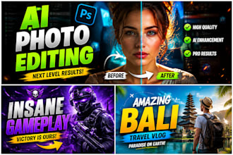 create amazing youtube thumbnails and ai photo edits