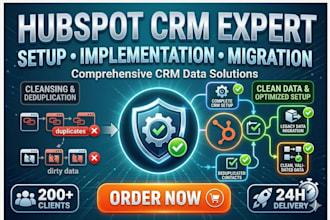hubspot crm setup implementation hubspot data migration cleansing deduplication