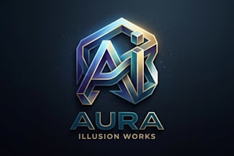 design a creative and mind bending illusion logo for your brand