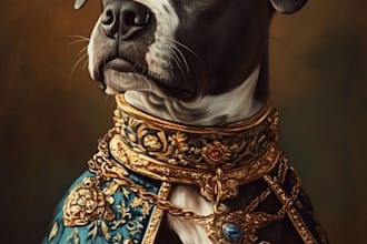 draw a pet portrait from photo