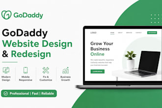 do godaddy website design redesign gpdaddy website fix business godaddy website