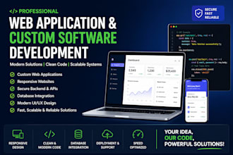develop web applications and custom software solutions