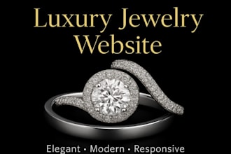 design luxury jewelry website for your brand
