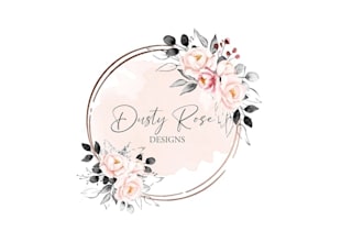 design a beautiful floral logo for your brand