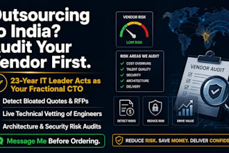 be your fractional cto and audit your indian software vendors