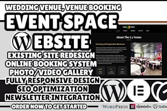 event space website event venue website wedding venue website venue booking site