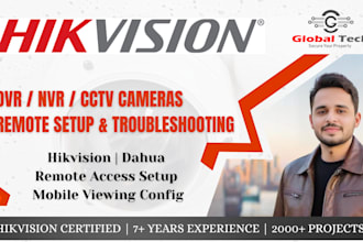 remotely fix hikvision, dahua, dvr, nvr and IP camera issues