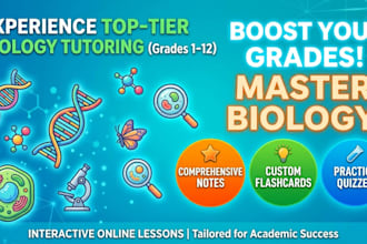 be your expert online biology tutor