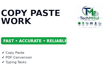 do copy paste, typing and PDF conversion work