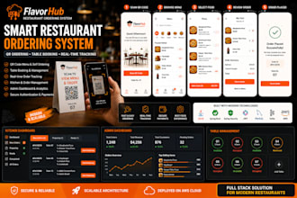 develop restaurant qr menu and food ordering system