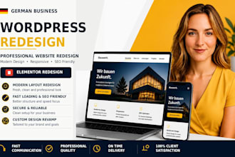 redesign your wordpress website with modern responsive layout