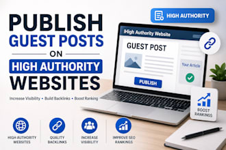 publish guest posts on high authority websites