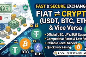 exchange fiat money to crypto usdt btc eth and vice versa