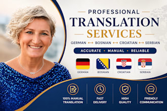 translate german, bosnian, croatian and serbian