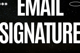 design modern responsive html email signature for your brand