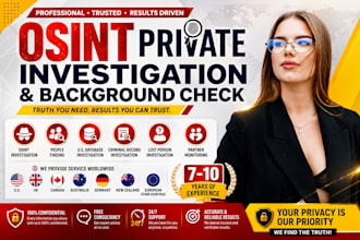do background checks, osint investigation, digital analysis