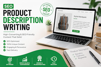 write SEO product descriptions for your online store