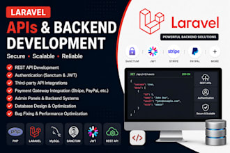 develop laravel apis and custom backend systems