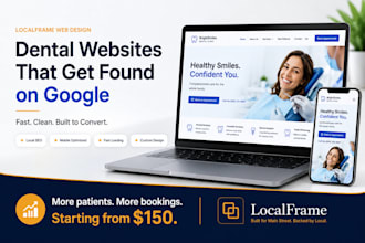build a professional website for your dental clinic, with local SEO