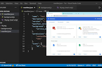 develop chrome extension, web automation bot, data scraper