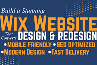 design a professional wix website that converts