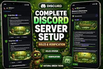 create, setup, and design a professional discord server